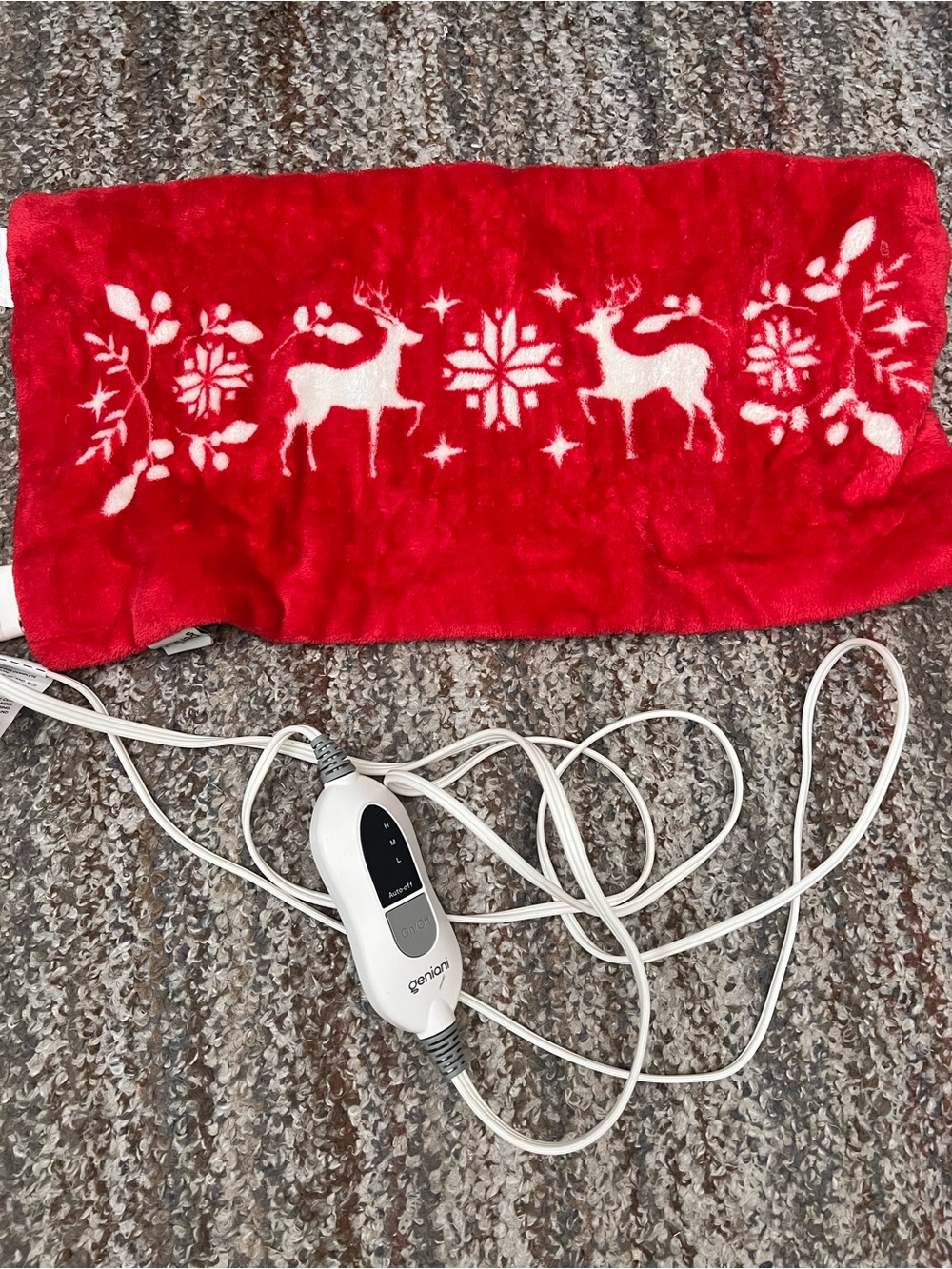 Red Reindeer Electric Heated Pad